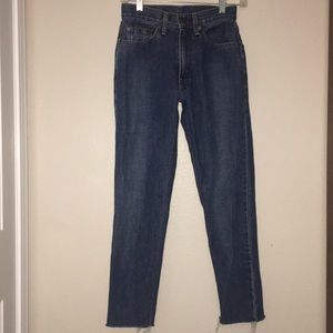 Dark Blue Denim Levi Jeans